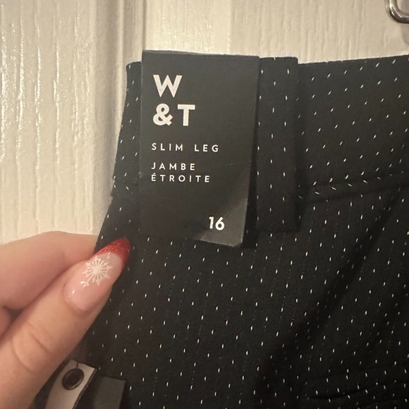 Willow and Thread Pants - Willow and Thread Polka Dot Pants (Size 16)